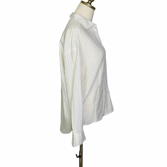 Elizabeth & James Striped Button Down Shirt SMALL 2503 - Picture 5 of 8